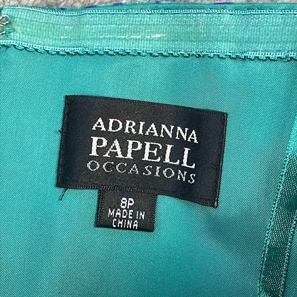 NWT Adrianna Papell Tier Print Mini Dress Corset Party Girly Whimsical Sz 8P - Picture 7 of 13